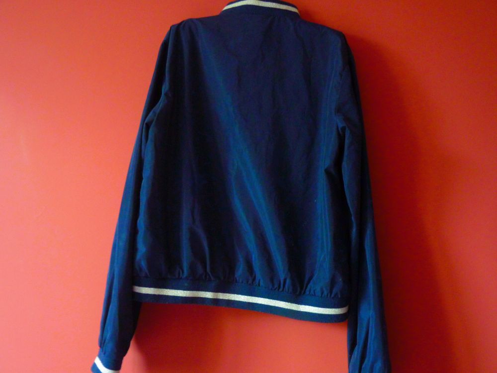 Veste Fille Guess blouson 12 ans bleu marine mi-saison TBE Vêtements enfants