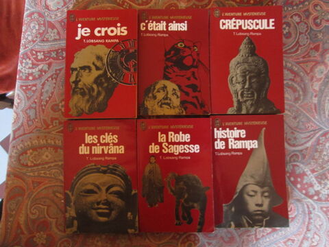 6 livres de Lobsang Rampa Herblay (95)