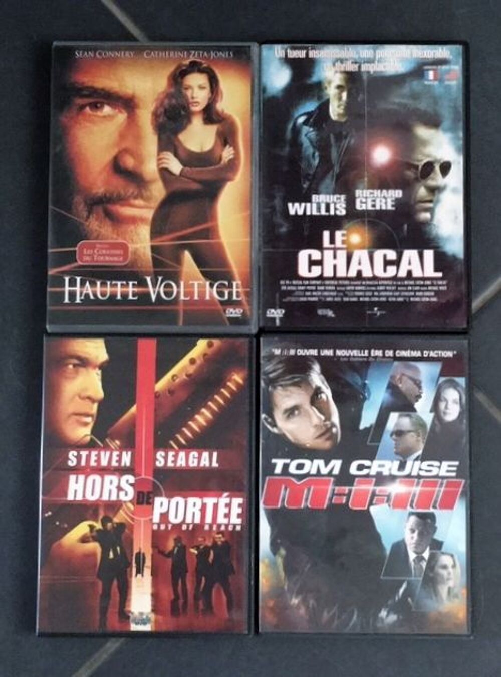 Lot de 4 DVD Policier et Action. DVD et blu-ray