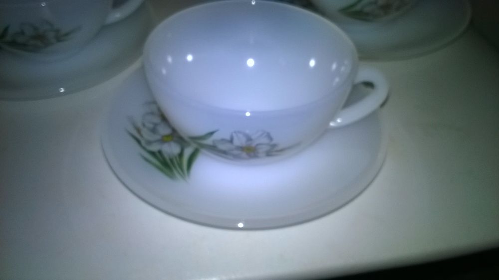 Service &agrave; th&eacute; ou cafe 5 tasses et sous-tasses 
Arcopal Fra Cuisine