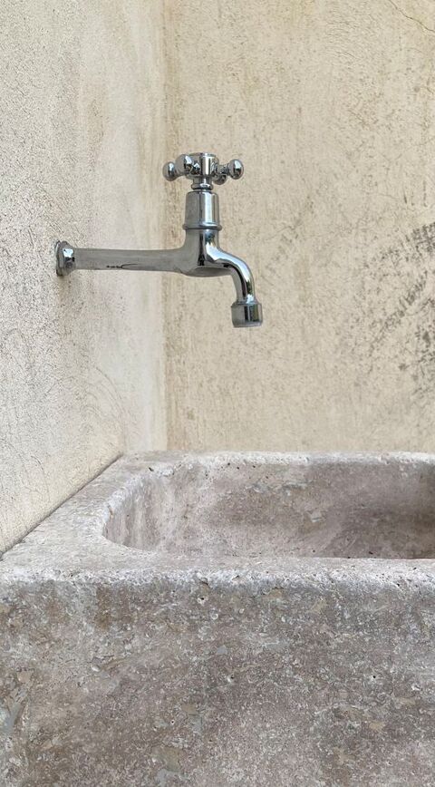 ROBINET de FONTAINE + BONDE LAITON vissante + TIRETTE  70 L'Isle-sur-la-Sorgue (84)