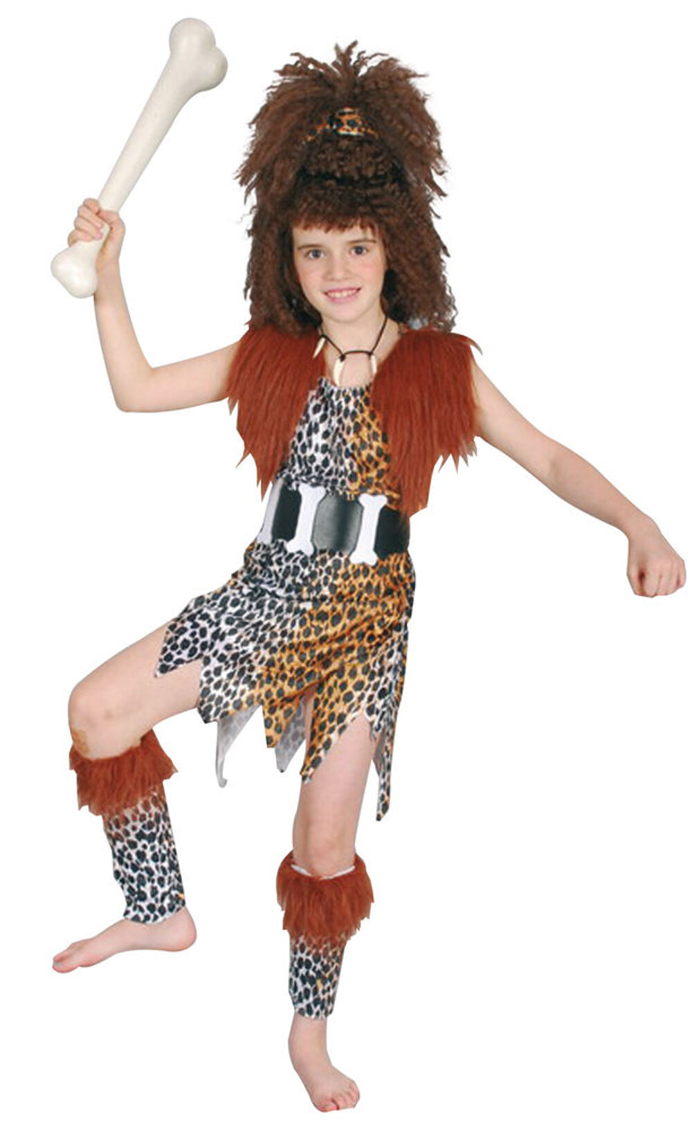 Deguisement costume Fille des cavernes 7-9 ans Jeux / jouets