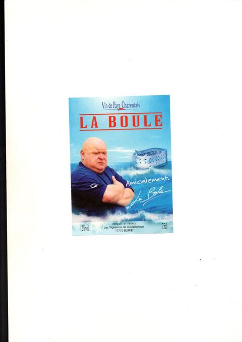 �tiquettes de vin charentais La Boule 12 Gournay-Loiz� (79)