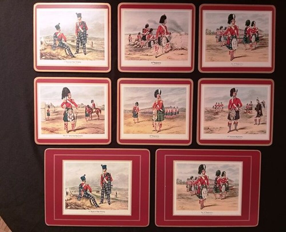 Sets de table Pimpernel " Scottish uniforms " vintage Décoration