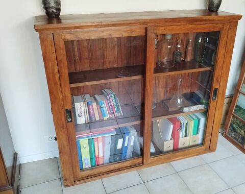 Meuble vitrine teck bois exotique 219 Vernouillet (78)