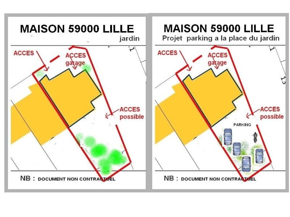 Vente Maison MAISON F4 LILLE CHU garage attenant,jardin,véranda Lille