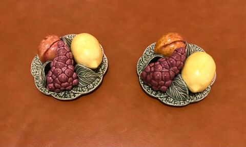 Lot de 2 coupes de fruits en c�ramique Obernai (67)