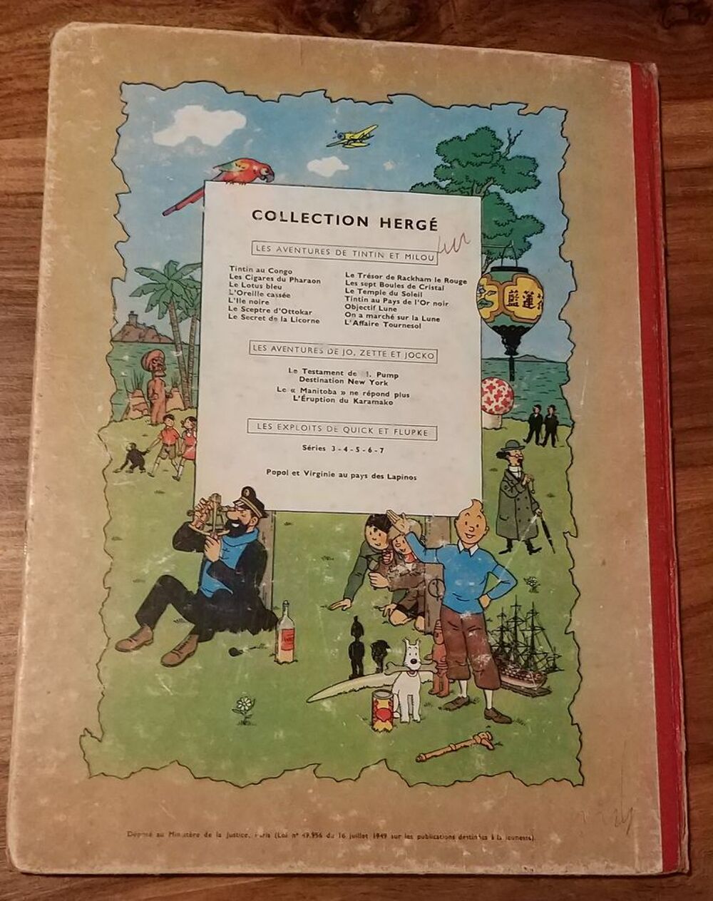 BD TINTIN L'OREILLE CASSEE de 1947 Livres et BD