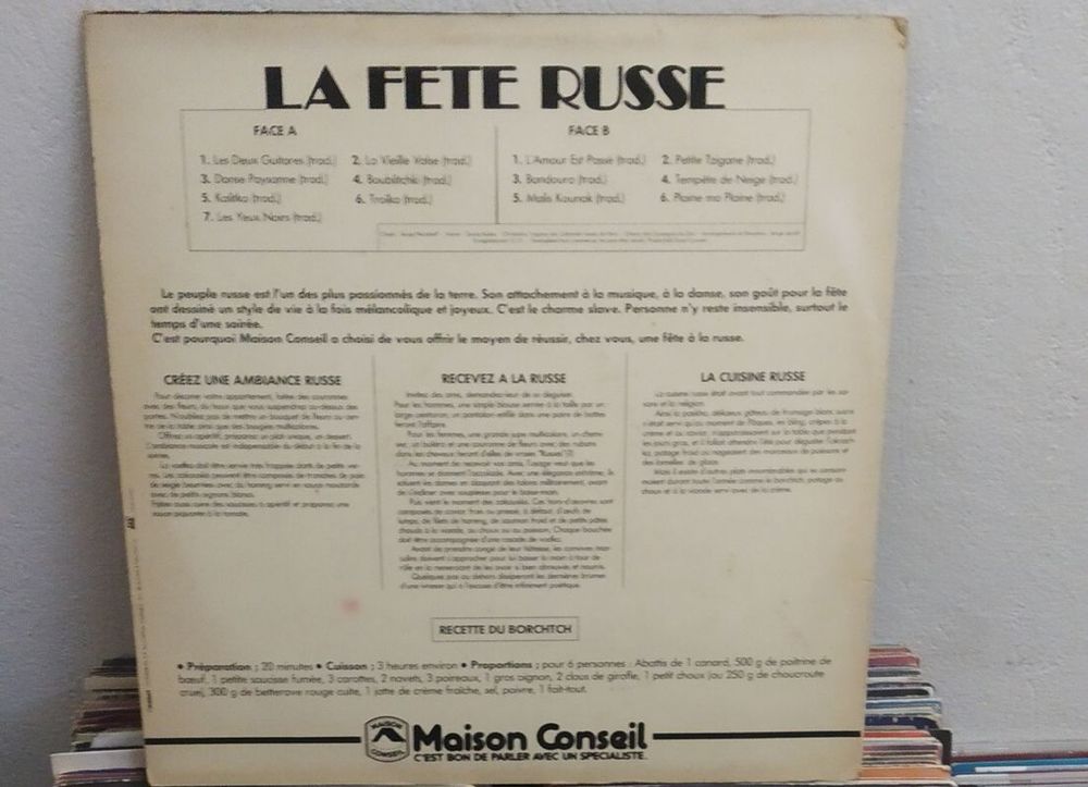 Album la f&ecirc;te Russe 18 titres CD et vinyles