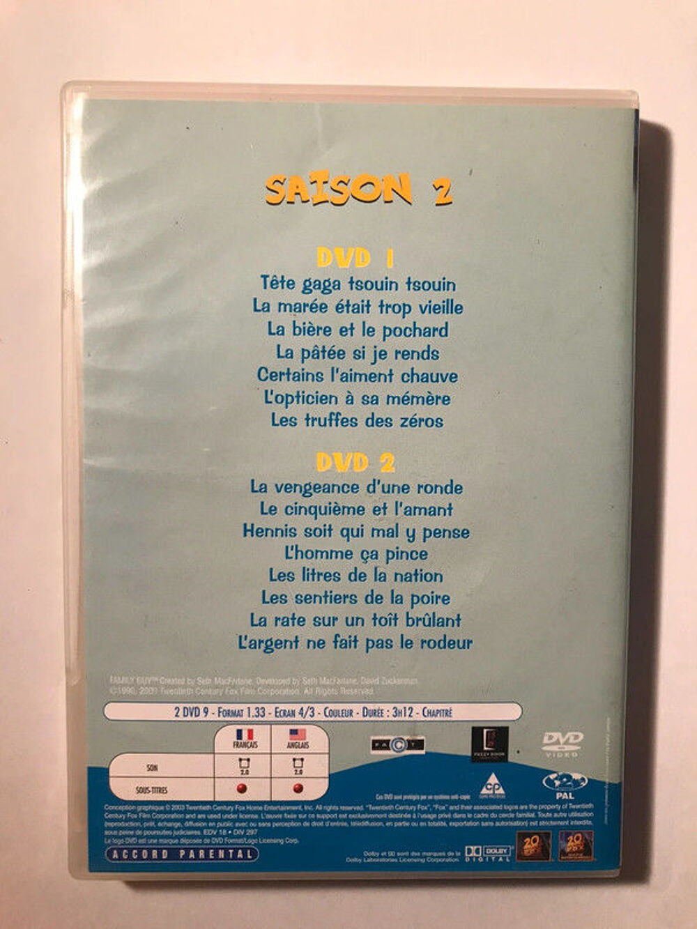DVD Les Griffin (saison 2) DVD et blu-ray