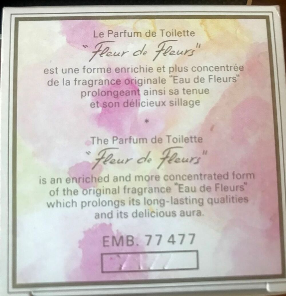 Miniature de parfum "Fleur de Fleurs" Nina Ricci 6ml 