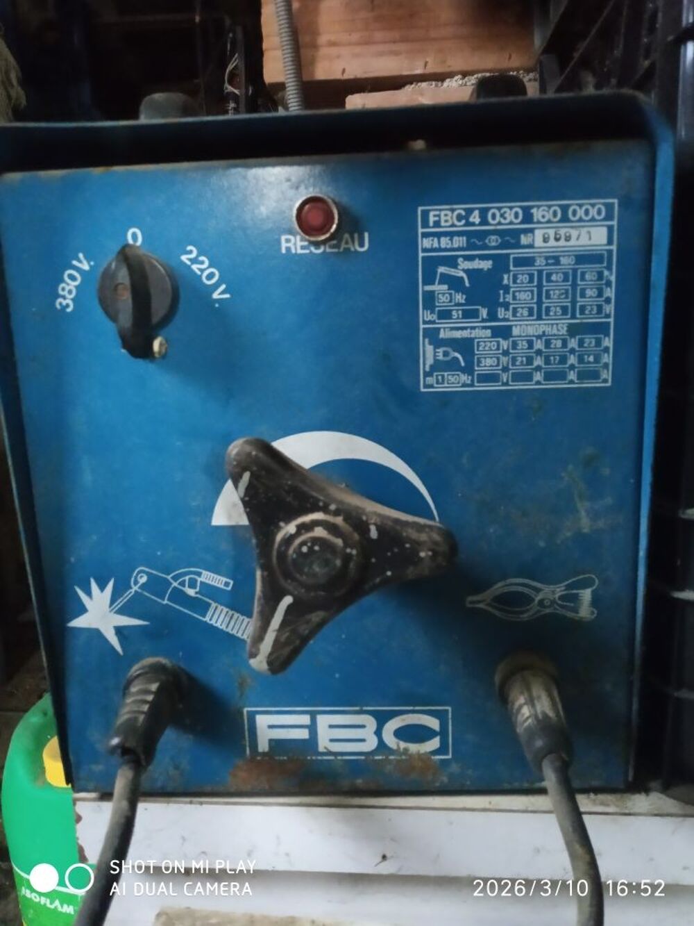 poste de soudure 220/380 Bricolage