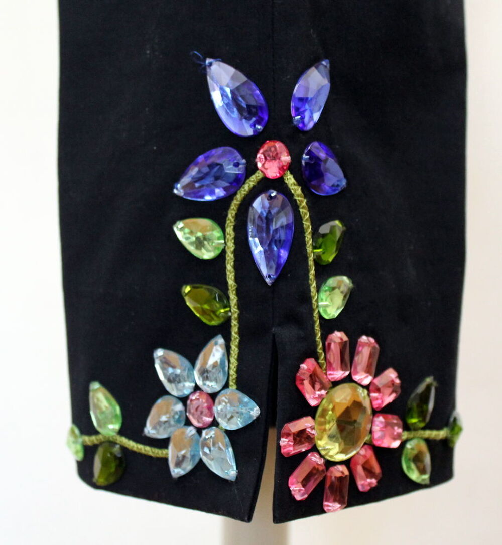 Pantalon corsaire strass MOSCHINO T.38 Fr Vêtements