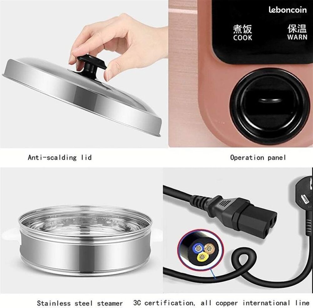 Cuiseur &Agrave; Riz,Rice Cooker, Po&ecirc;le Antiadhom&eacute;trique Multifonct Electroménager