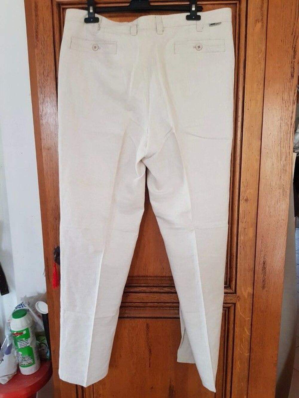 Pantalon beige meyer neuf taille 50 Vtements