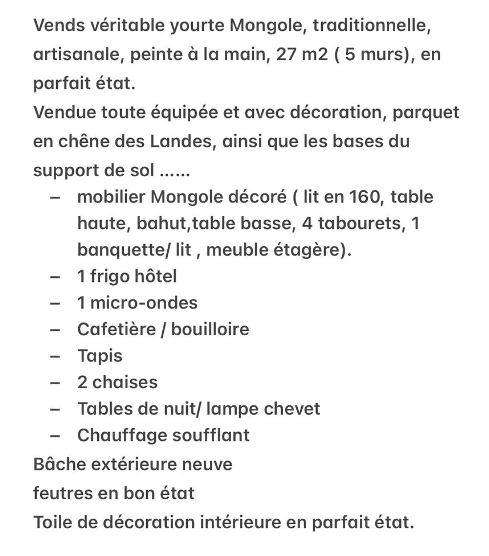 Yourte Mongole Jardin