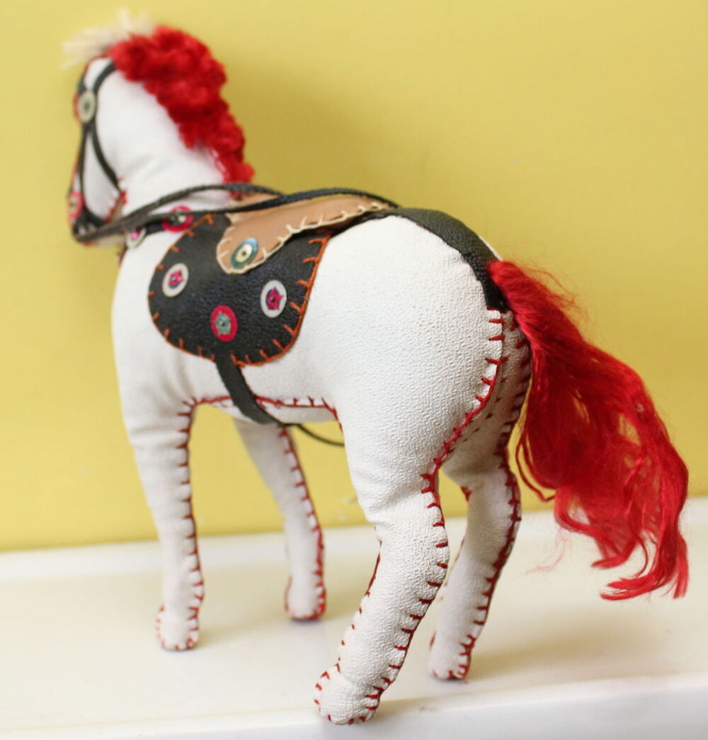 Jouet ancien cheval western en vinyle cousu main 1950 Jeux / jouets