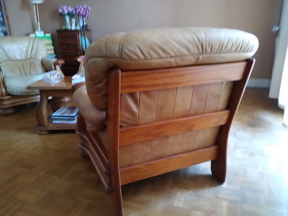 Lot 2 fauteuils en cuir Meubles