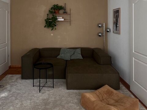 Canap� d'angle, Lennon de Westwing, vert olive, excellent 1500 Paris 17 (75)