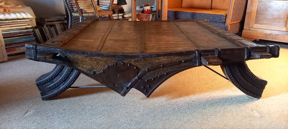 Table basse bois massif Roche Bobois Meubles