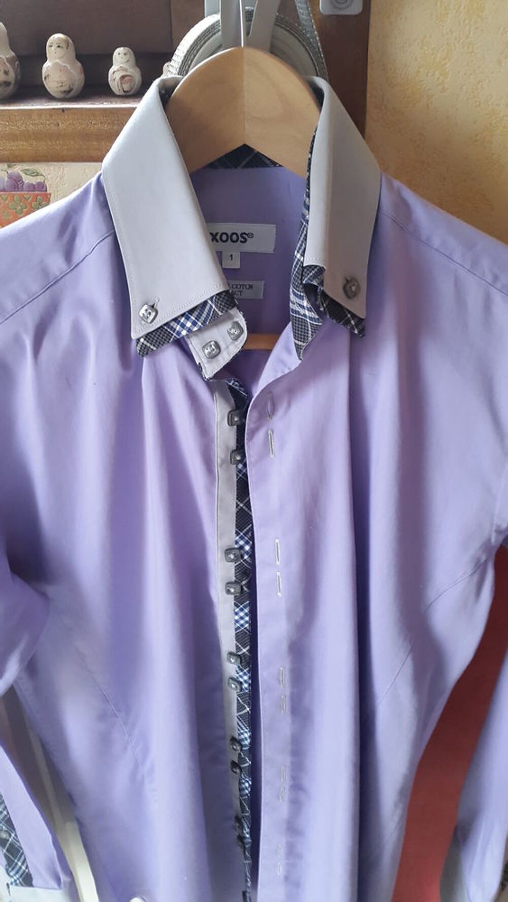Achetez chemise violette quasi neuf annonce vente Hallennes lez