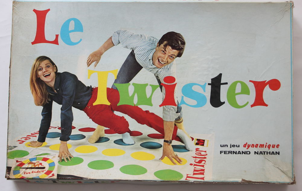 Twister un jeu de soci&eacute;t&eacute; &eacute;dit&eacute; par Fernand Nathan, 1966
Jeux / jouets