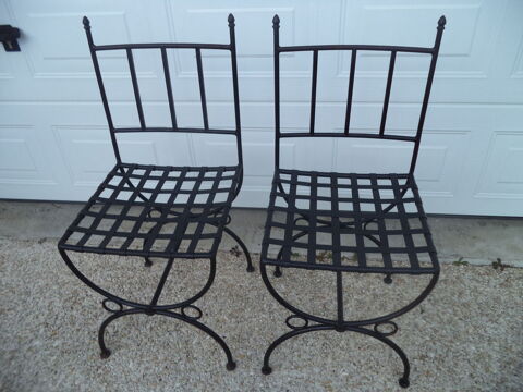 2 belles chaises en fer forg vritable 60 Villenoy (77)