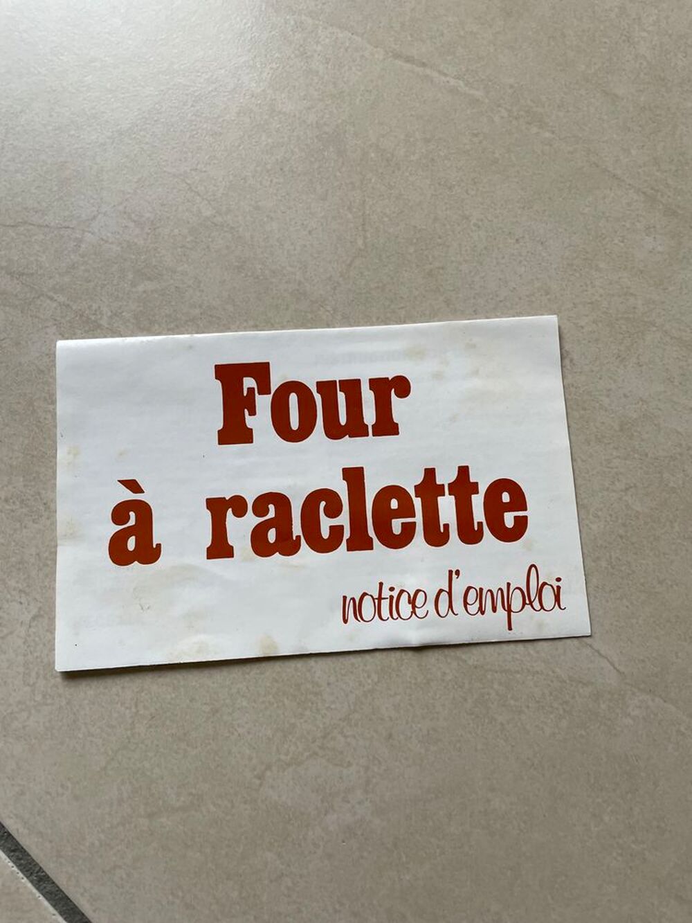 Appareil &agrave; raclette Electroménager