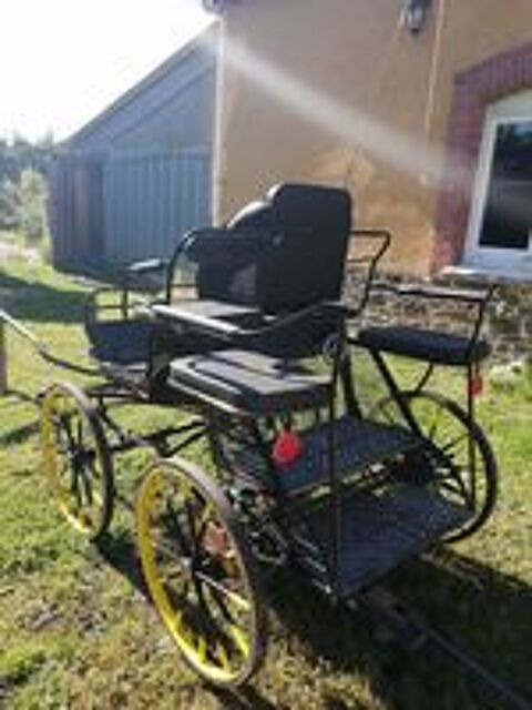   voiture d'attelage marathon 4 roues 
