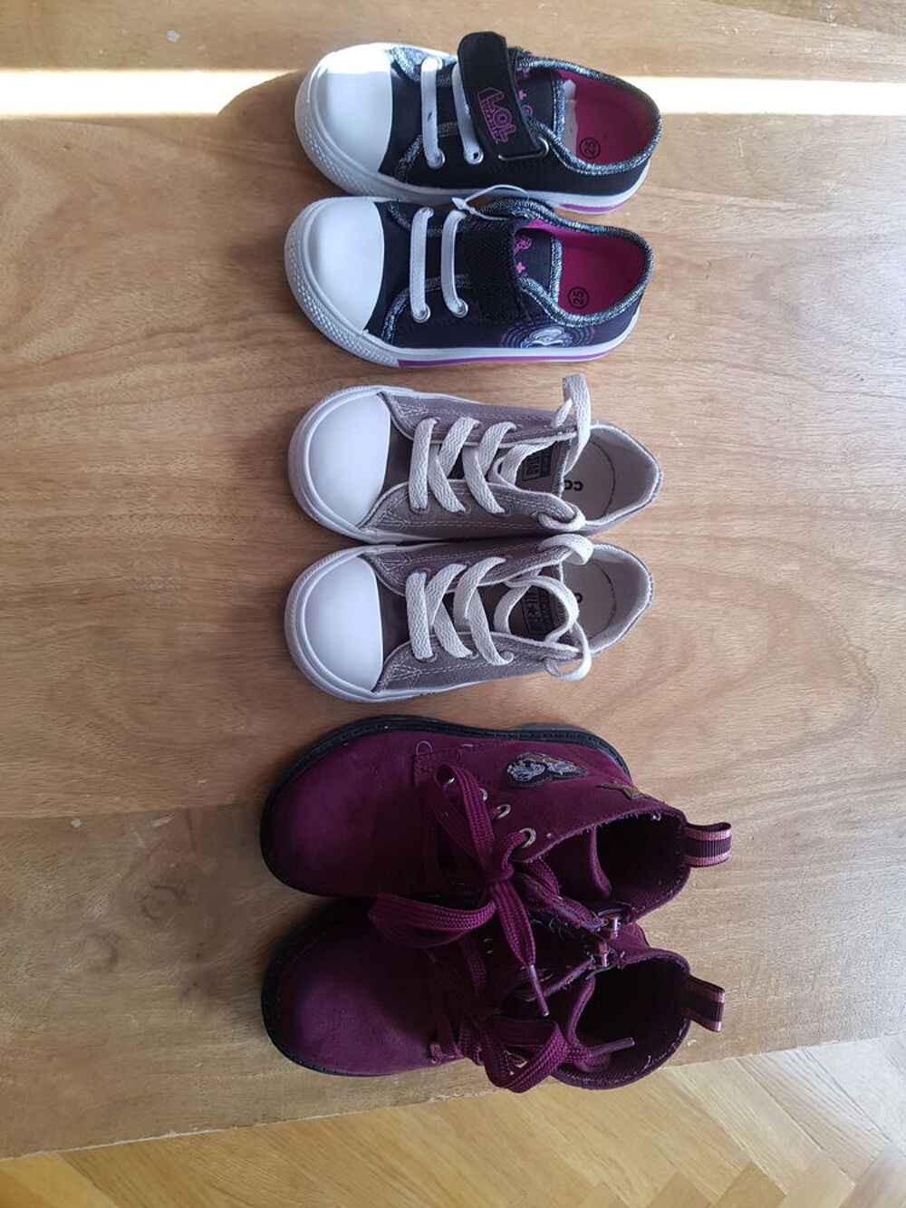 3 paires de chaussures Chaussures