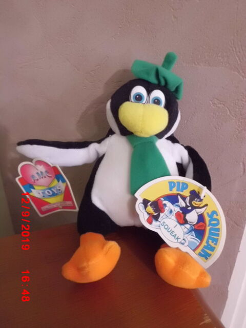 PELUCHE PINGOUIN POUET POUET PIP SQUEAK 15 Oignies (62)