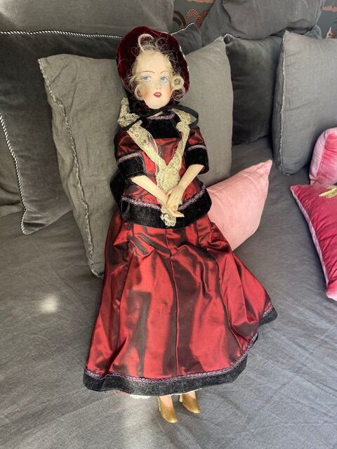 Poupe de salon (ou boudoir) ancienne, parfait tat, rare 150 La Varenne St Hilaire (94)