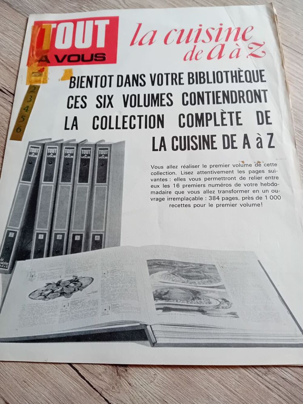 Collection int&eacute;grale de La cuisine de A &agrave; Z (vintage 1970) Cuisine