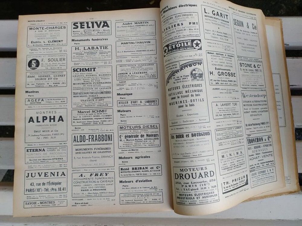 Annuaire Jaune 1948-49. R&eacute;gional N&deg;10 Bis Paris &amp; Seine 