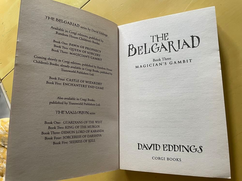 Livre Belgariad 3 Magician's Gambit _ David Eddings _anglais Livres et BD