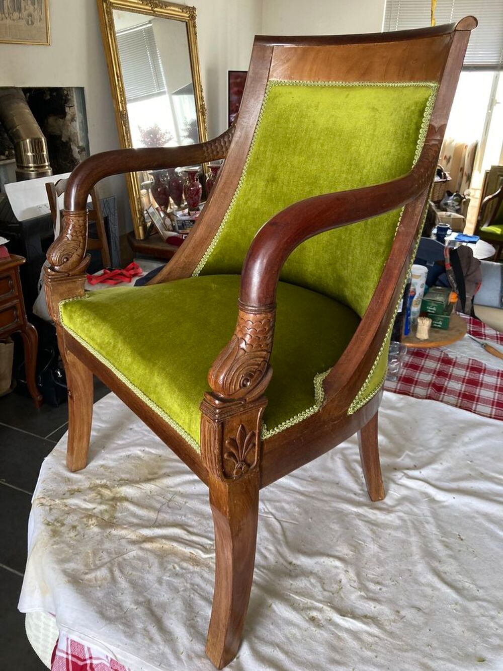 Fauteuils Louis Philippe en acajou Meubles