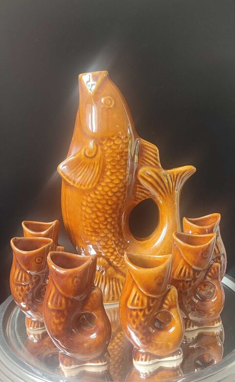Service  Poisson  C�ramique Ambr�e Vintage �poque URSS 75 Clermont (60)
