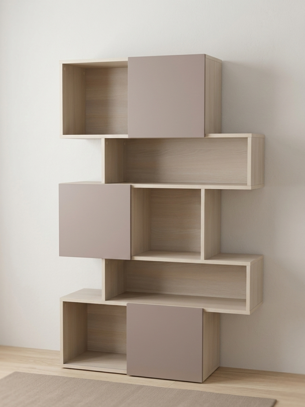 Etag&egrave;re Biblioth&egrave;que avec portes coulissantes Meubles