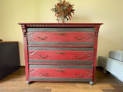 Commode 3 tiroirs patinée style Art déco 150 Boulogne-Billancourt (92)