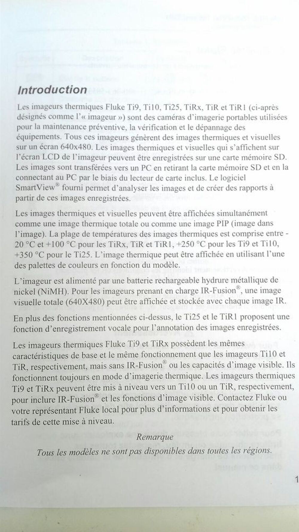 FLUKE Ti 10 - Cam&eacute;ra thermique infrarouge Bricolage