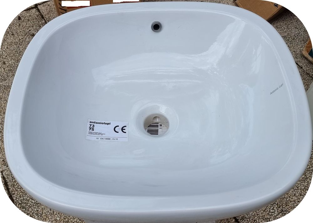 Lavabo a poser blanc design neuf Bricolage