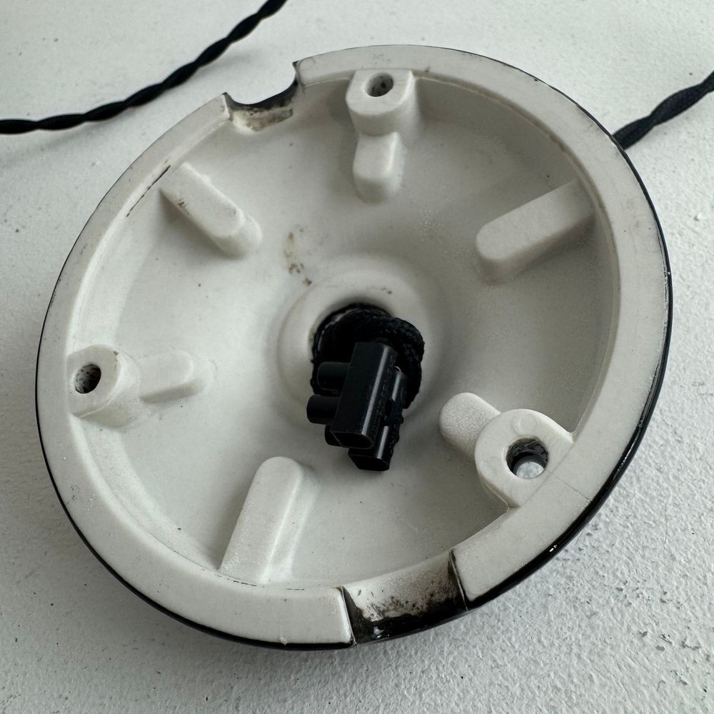 PAIRE D'ANCIENNES SUSPENSIONS EMAILL&Eacute;ES " MAZDA " 35 CM INDU Décoration