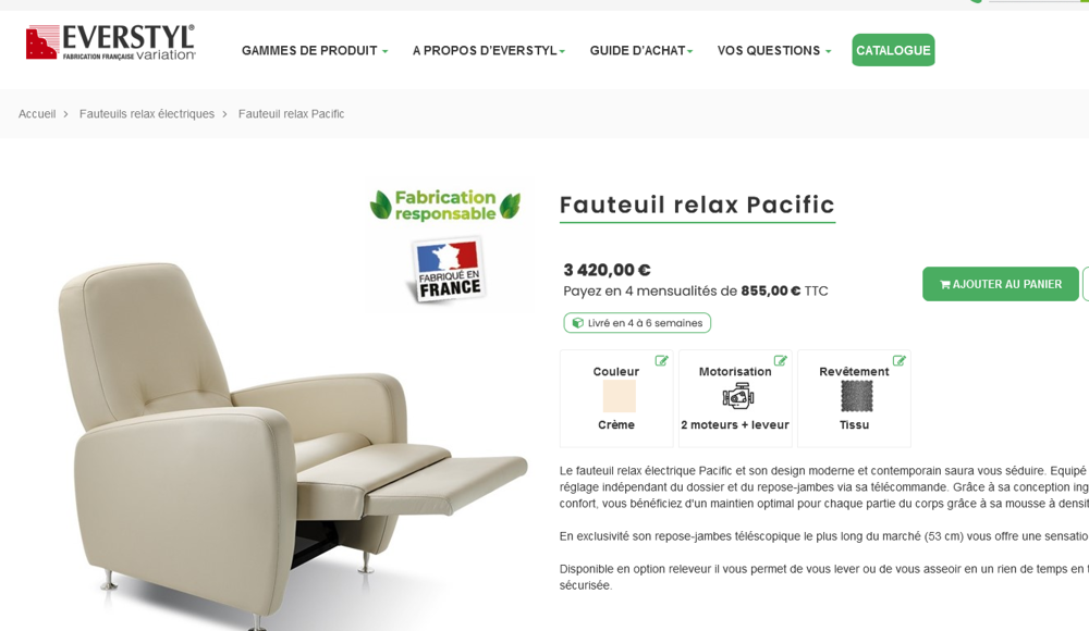 fauteuil relax Everstyl Meubles