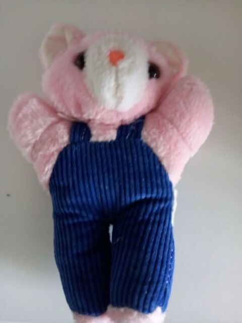 OURS ROSE SALOPETTE Peluche 15 CM 2 Villiers (86)