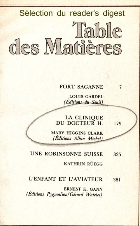La clinique du docteur H. :  CLARK : LIVRE+DVD 5 Pontoise (95)