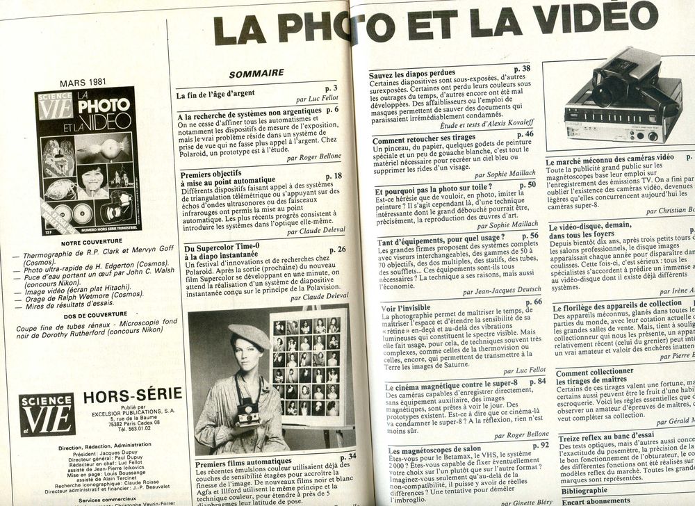 LA PHOTO ET LA VIDEO , Livres et BD