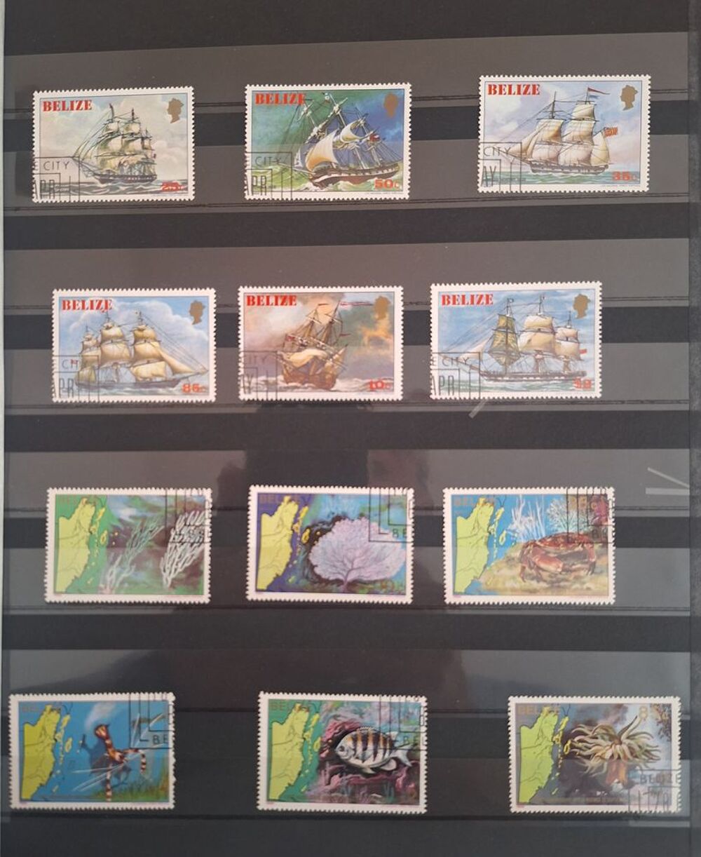 Lot de 200 timbres du monde entier (Div2) 