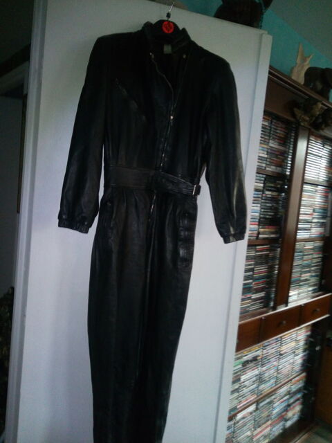 Combinaison cuir Vintage agneau plong� marque Simon Guetta 300 Vaur�al (95)