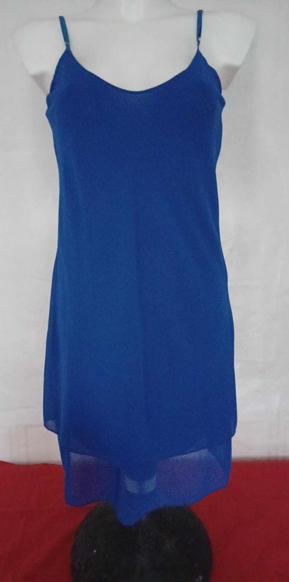 AG-R10 Robe voile bleue cobalt T34/36 Vêtements