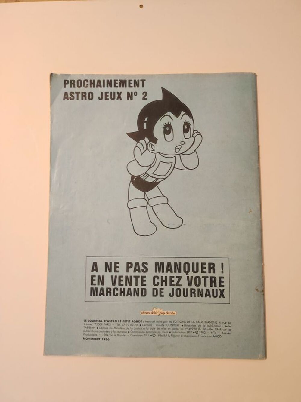 bande desin&eacute;e le journal d'astro le petit robot 